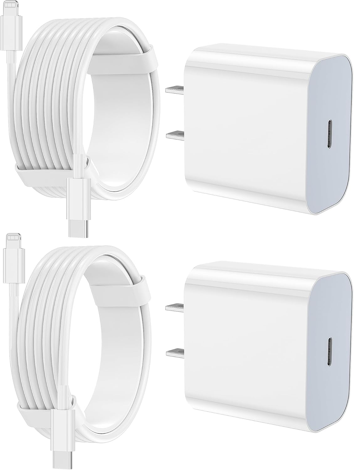 iPhone Charger Fast Charging 2 Pack Type C Wall Charger Block with 2 Pack [6FT&10FT] Lightning Cable for iPhone 14/13/12/12 Pro Max/11/Xs Max/XR/X,AirPods Pro (Copy)
